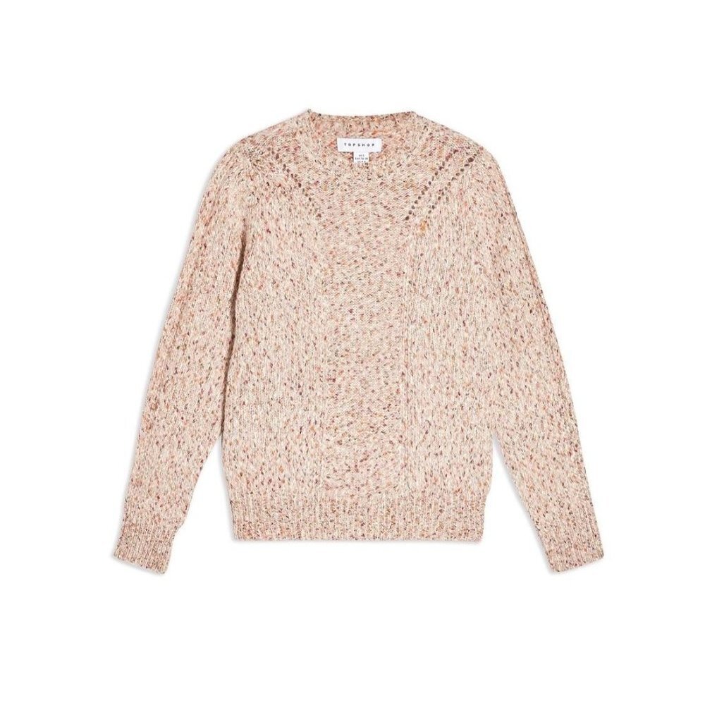 TOPSHOP Knitted‎ Frill Neck Jumper